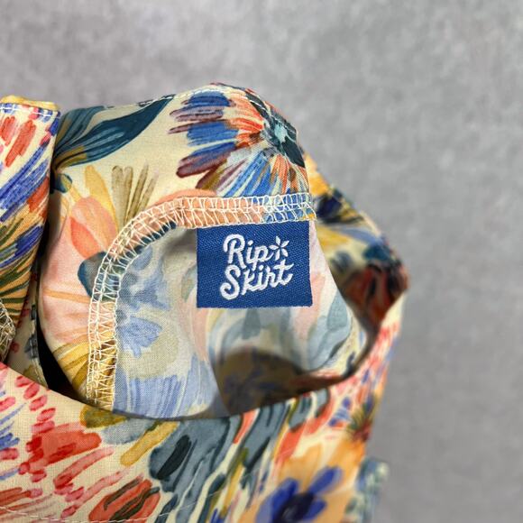 RipSkirt Hawaii Floral Fleur Sleeveless Midi Dress Size XS - Picture 10 of 12